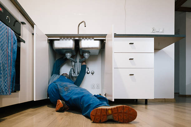 Professional Drain Cleaning technician working in Des Moines, IA